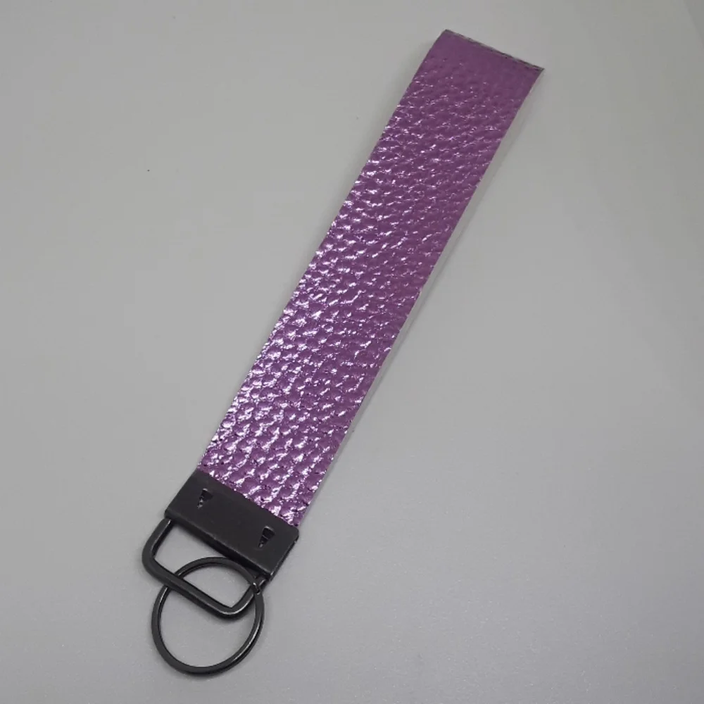 Pink wristlet keychain